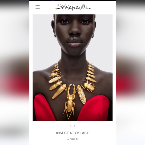 🌹Schiaparelli Insects Ststement Necklace. I a box - Picture 14 of 16